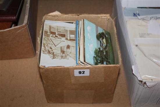 Box of postcards